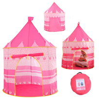 Namiot dla dzieci do domu ogrodu zamek pałac różowy duży uniwersalny zabawa