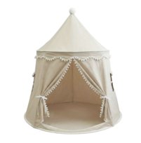 Namiot Dla Dzieci Do Pokoju Ogrodu Domu Zamek Pałac Składany Tipi Beżowy