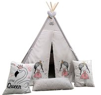 Namiot dla dzieci TIPI WIGWAM DOMEK mata xxl velvet/księżniczka CE
