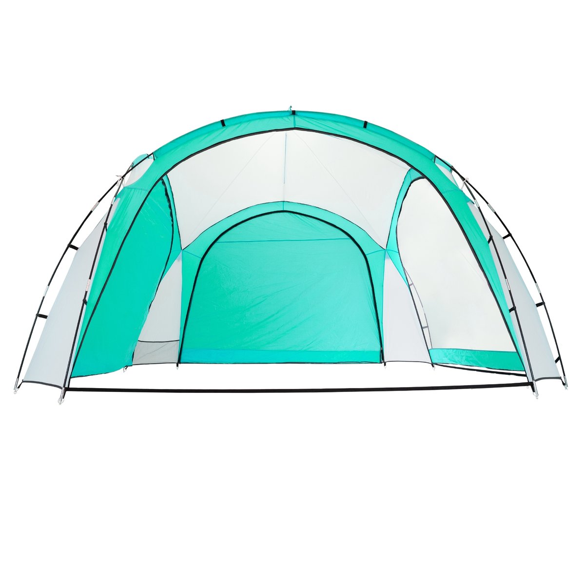Namiot imprezowy bia y zielony 3 5x3 5x2 3 m z o wietleniem z panelem