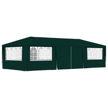 Namiot imprezowy ze ściankami VIDAXL, zielony, 90 g/m², 4x9 m - vidaXL