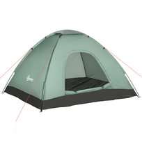 Namiot kopułowy Outsunny dla 2 osób, lekki, stabilny, wodoodporny, rodzinny namiot z drzwiami i oknem, haczykami, namiot kempingowy o wodoodporności 2000 mm, podróż, trekking, do ogrodu Outsunny