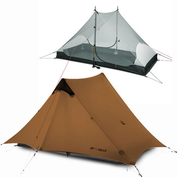 Namiot Lanshan 2 Plus – uniwersalny namiot wyprawowy ultralight w najlepszej cenie tylko 1060g brązowy 3-sezonowy / 3F UL GEAR - Inna marka