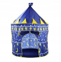 Namiot Niebieski dla dzieci zamek, pałac 135x105 cm- 3 lata +