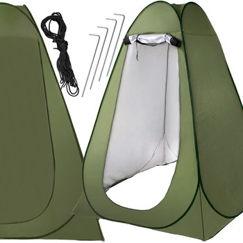 Namiot plażowy 120x120x190 cm samorozkładający mobilna przebieralnia zielony - Springos