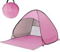 Namiot Plażowy Samorozkładający 110X165X150Cm Różowy