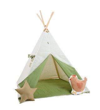 Namiot tipi dla dzieci, bawełna, kura, leśna polana - Sówka Design