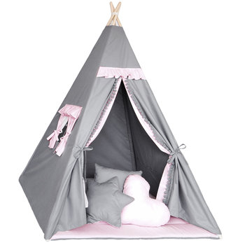 Namiot Tipi dla dzieci do zabawy - indiański namiot do pokoju dziecięcego na zewnątrz i wewnątrz - Amazinggirl