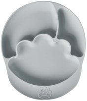 Nana's Manners GREY Talerz silikonowy z przyssawką