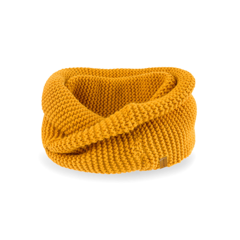 Nandy Duży Ciepły Komin Damski Miodowy - 14603-Miodowy-Zdjęcie-0