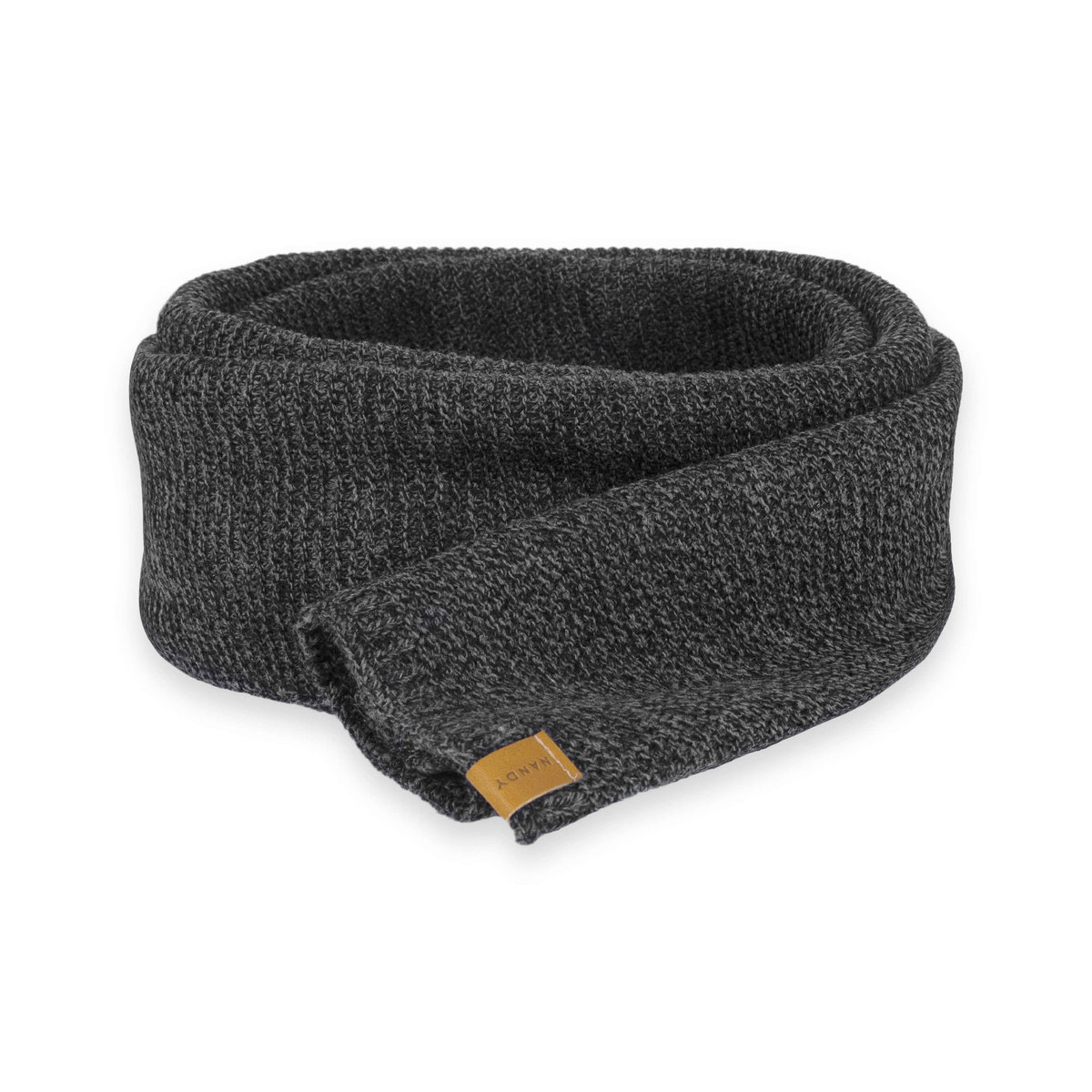 Nandy Duży Ciepły Szal Szalik Męski Ciemno-Szara Mulina - Nsm-15101-30-C-Szr-M-Zdjęcie-0