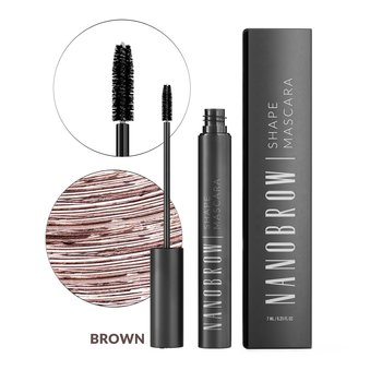 Nanobrow, Shape Mascara, Maskara do brwi, Brown, 7ml - Nanobrow