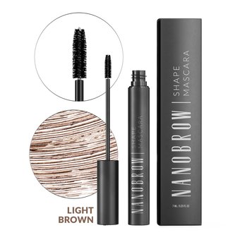 Nanobrow, Shape Mascara, Maskara do brwi, Light Brown, 7ml - Nanobrow