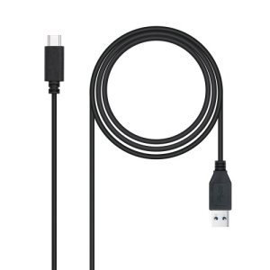 NANOCABLE 10.01.4002 – Kabel USB 3.1, Gen2 10 Gbps 3A, Typ USB-C/MA/M, Czarny, 2 m - NANOCARE