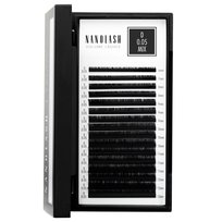 Nanolash Sztuczne rzęsy do przedłużania - 0.05 skręt D mix 6-13mm 16 pasków