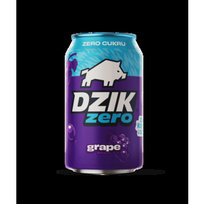 Napój gazowany Dzik Zero o smaku winogron 330 ml Inna marka