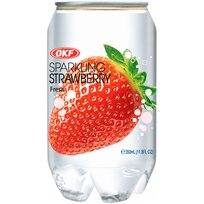 Napój gazowany OKF truskawkowy 350 ml - smak truskawki, z Korei Południowej Inny producent