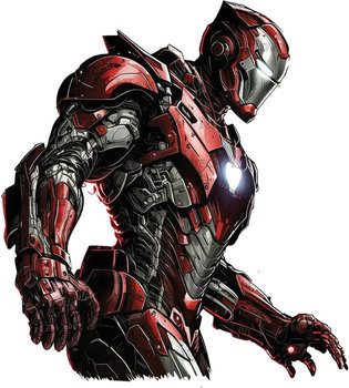 Naprasowanka Iron man Tony Stark superbohater 1 - Zebra