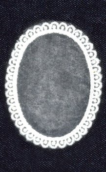 Naprasowanka koronkowa Owal - Ki-Sign