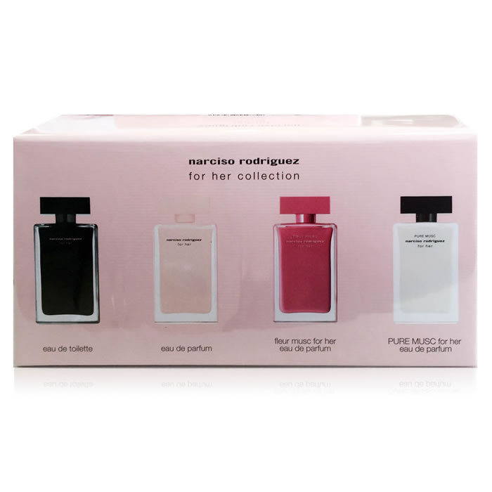 Narciso Rodriguez, For Her, zestaw kosmetyków, 4 szt