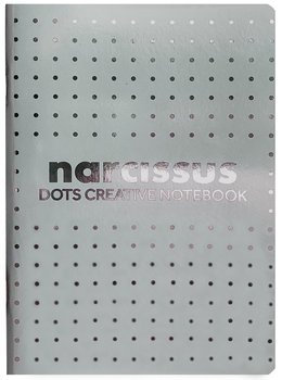 Narcissus, Pakiet zeszytów A5 kropki, szary, 56 kartek, 6 szt. - Narcissus