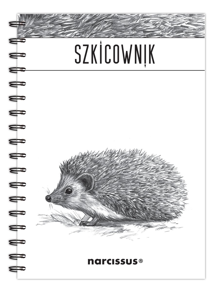 Narcissus, Szkicownik B5 na spirali gładki Jeż-Zdjęcie-0