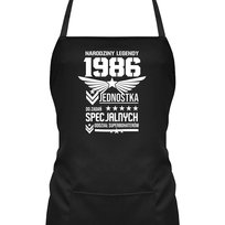 Narodziny legendy 1986 - Oddział Superbohaterów - fartuch na prezent na 40tkę
