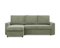 Narożnik do salonu, BLOM, sztruks, 231x140x92 cm, oliwkowy | TYLETEGOTU