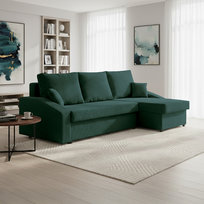 Narożnik DORMA z funkcją spania tkanina sztruksowa