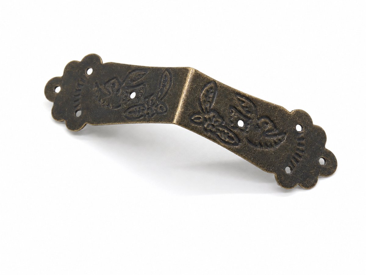 NAROŻNIK OZDOBNY DO PUDEŁEK METALOWY 43X20 MM 100 SZT