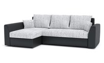 Narożnik Paul 1 z Funkcją Spania Łóżko Rogówka Sofa, Szary-Czarny