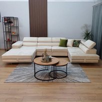 Narożnik Rodos prawy Monolith 04 jasny kremowy