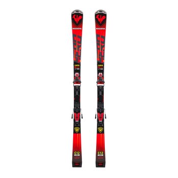 Narty zjazdowe Rossignol HERO CARVE K + NX12 czerwone RRLPJ01 167 cm - Rossignol