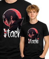 NARUTO ITACHI UCHIHA ANIME KOSZULKA T-SHIRT CZARNY PREMIUM XL JHK
