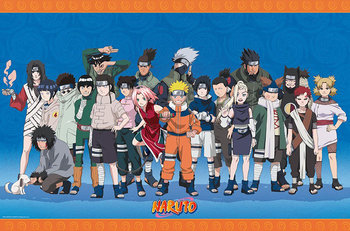 Naruto Konoha ninjas - plakat 91,5x61 cm - Galeria Plakatu