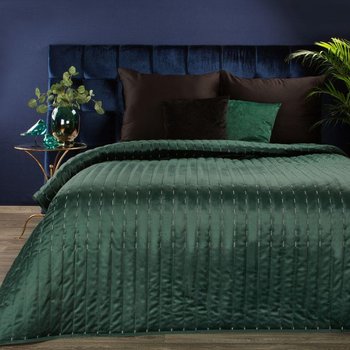 Narzuta na łóżko ciemno zielony 170X210 - 170 x 210 cm - Eurofirany