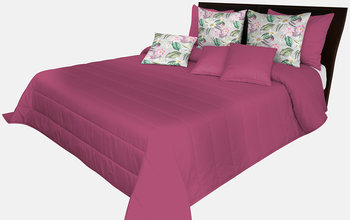 Narzuta pikowana na łóżko amarantowa NMN-004 Mariall - Mariall Design