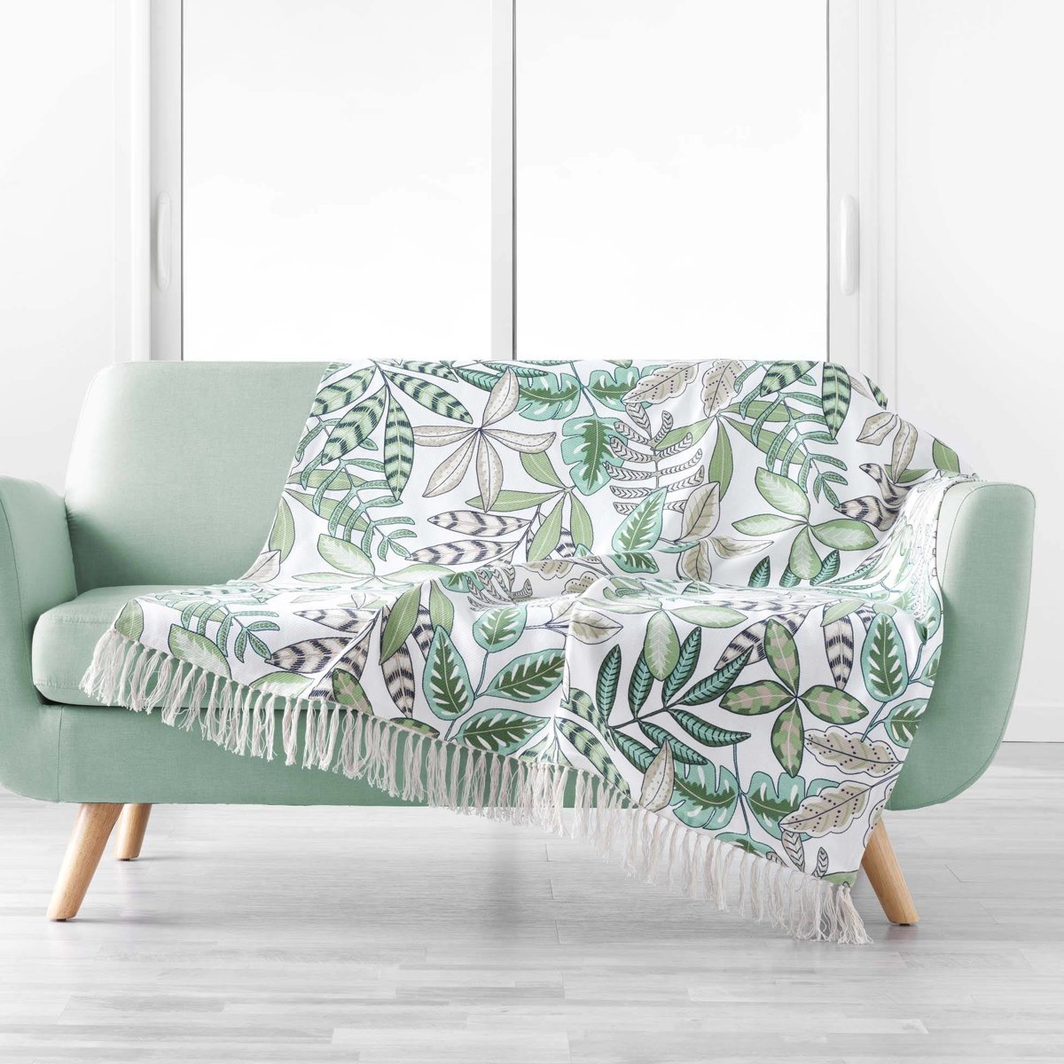 Фото - Покривало Narzuta z frędzlami BEAUTALINE, 125 x 150 cm