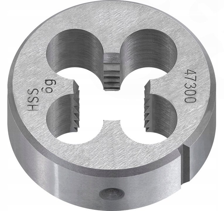 Filière à Main M12 X 1.0 - Acier 9Si-Cr - Filetage Métrique Précis - PIRABADI