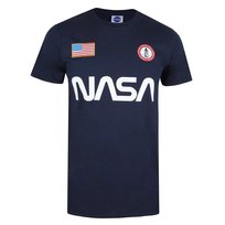 NASA Bawełniana Koszulka Męska Z Emblematem (L / Ciemnogranatowy) NASA