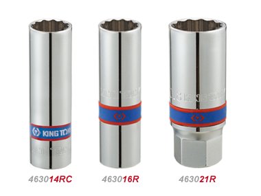 Nasadka do świec KING TONY 463021R, 1/2'', 21x68 mm