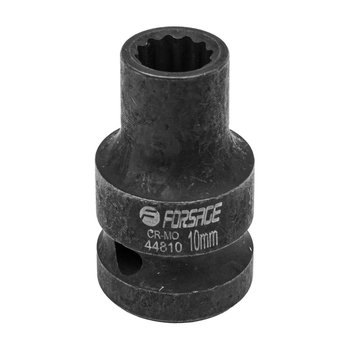 Nasadka głowica końcówka udarowa 10mm 1/2" 12-kątna stal Cr-Mo FORSAGE - Forsage