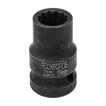 Nasadka głowica końcówka udarowa 13mm 1/2" 12-kątna stal Cr-Mo ROCKFORCE - Rock Force