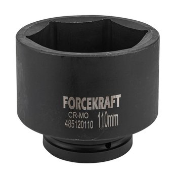 Nasadka głowica końcówka udarowa głęboka 1" 110mm 6-kątna stal Cr-Mo FORCEKRAFT - Forcekraft