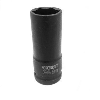 Nasadka głowica końcówka udarowa głęboka cienkościenna 17mm 1/2" 6-kątna 85mm stal Cr-Mo FORCEKRAFT - Forcekraft