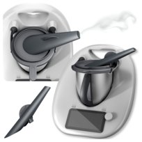 Nasadka na parę do Thermomix TM5 TM6 Odprowadzacz pary Termomix ochrona mebli nasadka obrotowa 360° BPA FREE MIXTER(R)