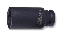 Nasadka udarowa długa 6-kątna JONNESWAY, 1/2', 21 mm, CR-MO
