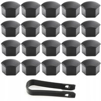 Nasadki Nakładki Na Śruby Felg 21 Mm Czarny Mat