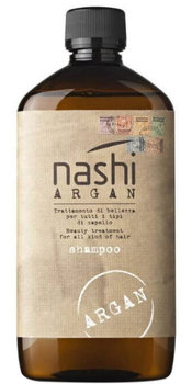 Nashi Argan Shampoo, Naturalny Szampon Arganowy, Dyscyplinuje, Odżywia i Nadaje Blasku Włosom, 500ml - Nashi Argan