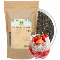 NASIONA CHIA szałwia hiszpańska wysoka jakość świeża nasiona czia 500g Green Essence